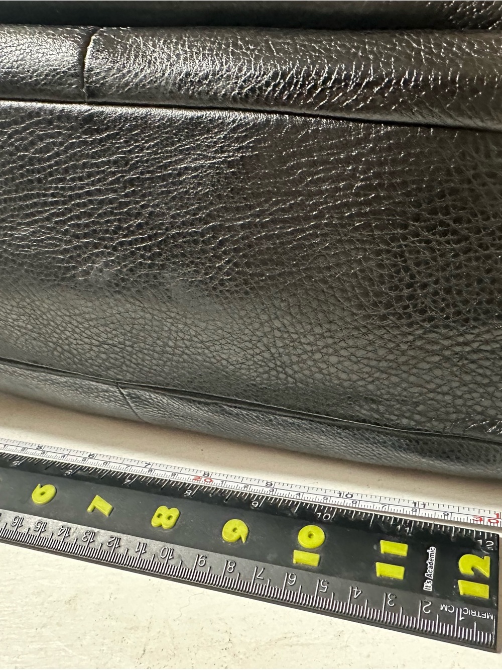 Coach Black Leather Python-Embossed Madison Flap Satchel - Picture 9 of 12